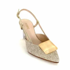 Talon|Féminin<Ivoire0376 Escarpins Bride arrière Ivoire 4908 Textile Or Beige