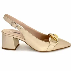 Elégant|Escarpins<Ivoire0352 Escarpins Bride Arrière Ivoire K292 Milano Cuir Crème