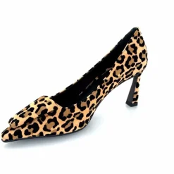 Animalier|Elégant<chantal Escarpins 2382 456C Daim Maculato Léo Camel