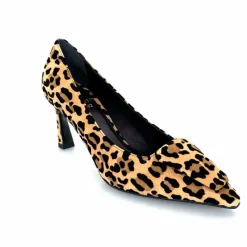 Animalier|Elégant<chantal Escarpins 2382 456C Daim Maculato Léo Camel