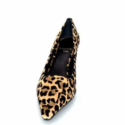 Animalier|Elégant<chantal Escarpins 2382 456C Daim Maculato Léo Camel