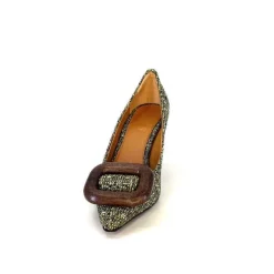 Féminin|Fantaisie<chantal Escarpins 2178 Textile Vert