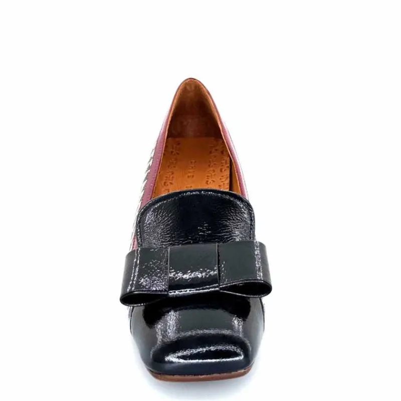 Fantaisie|Escarpins<Chie Mihara Escarpins Vilana Cuir Blanc Bordeau Noir
