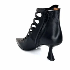 Talon|Fantaisie<martinat t Escarpins Ivoire 4352 Cuir Noir