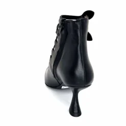 Talon|Fantaisie<martinat t Escarpins Ivoire 4352 Cuir Noir