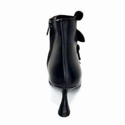 Talon|Fantaisie<martinat t Escarpins Ivoire 4352 Cuir Noir