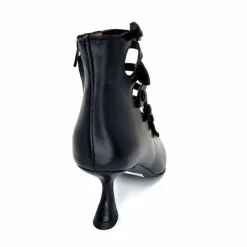 Talon|Fantaisie<martinat t Escarpins Ivoire 4352 Cuir Noir