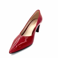 Soirée|Féminin<Ivoire0376 Escarpins Ivoire 2100 Cuir Vernis Rouge