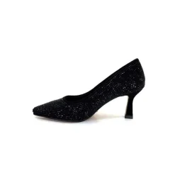 Soirée|Escarpins<Pedro Miralles Escarpins 25626 Daim Et Strass Noir