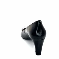 Talon|Soirée<Ivoire0376 EscarpinsIvoire 2100Cuir Vernis Noir