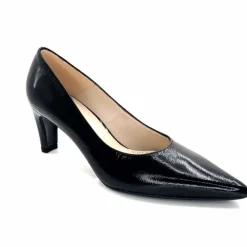 Talon|Soirée<Ivoire0376 EscarpinsIvoire 2100Cuir Vernis Noir