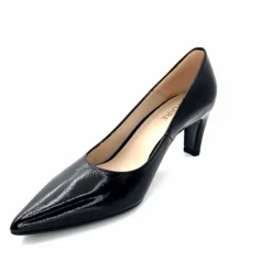 Talon|Soirée<Ivoire0376 EscarpinsIvoire 2100Cuir Vernis Noir