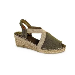 Semelles Corde|Compensées & Plateformes<Toni Pons Espadrilles Compensées Breda V Textile Kaki