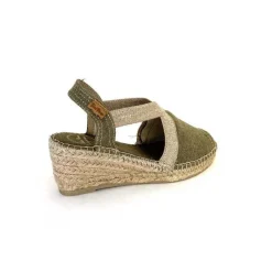 Semelles Corde|Compensées & Plateformes<Toni Pons Espadrilles Compensées Breda V Textile Kaki
