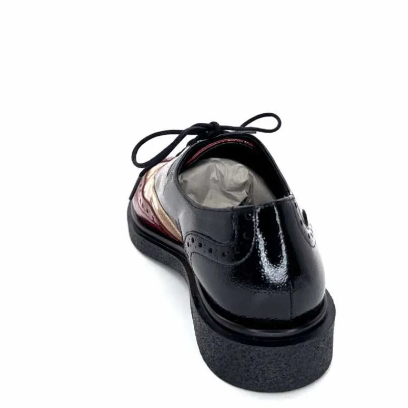 Masculin|Lacets<Dansi Lacets 6804 Vernis Crème Bordeaux Noir
