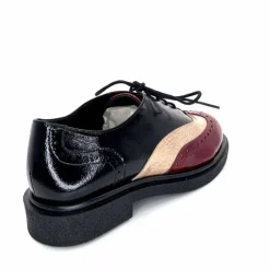 Masculin|Lacets<Dansi Lacets 6804 Vernis Crème Bordeaux Noir