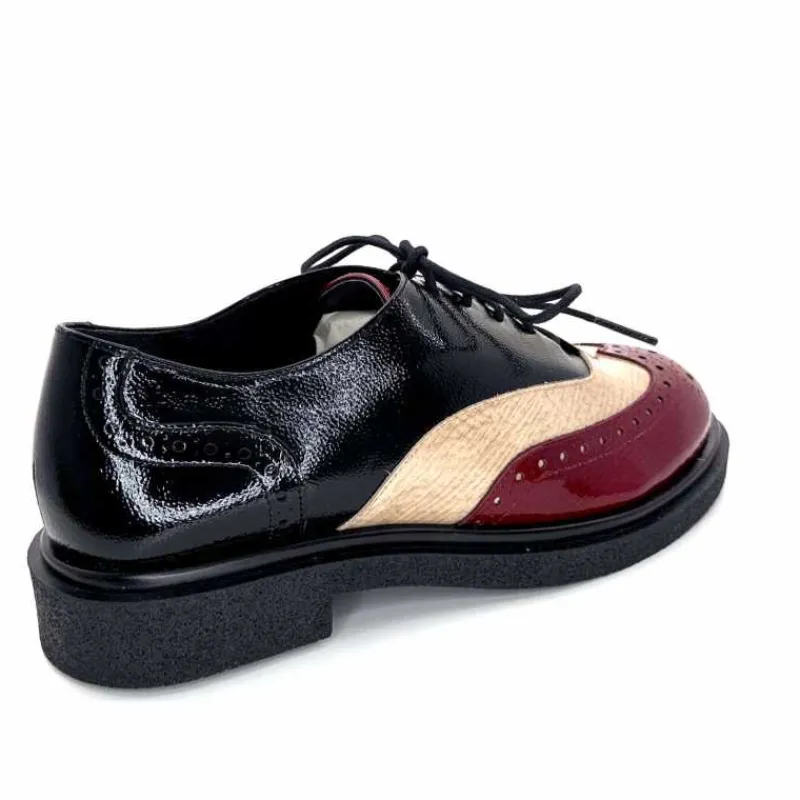 Masculin|Lacets<Dansi Lacets 6804 Vernis Crème Bordeaux Noir