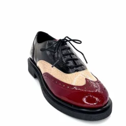 Masculin|Lacets<Dansi Lacets 6804 Vernis Crème Bordeaux Noir