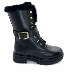 Neige|Montagne<gemilli sarl - hooper Mi-Bottes Fourrées Hooper Shoes Lazlo Cuir Noir