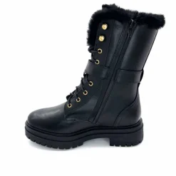 Neige|Montagne<gemilli sarl - hooper Mi-Bottes Fourrées Hooper Shoes Lazlo Cuir Noir