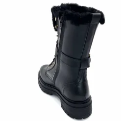 Neige|Montagne<gemilli sarl - hooper Mi-Bottes Fourrées Hooper Shoes Lazlo Cuir Noir