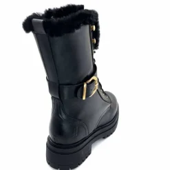Neige|Montagne<gemilli sarl - hooper Mi-Bottes Fourrées Hooper Shoes Lazlo Cuir Noir