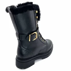 Neige|Montagne<gemilli sarl - hooper Mi-Bottes Fourrées Hooper Shoes Lazlo Cuir Noir