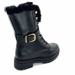 Neige|Montagne<gemilli sarl - hooper Mi-Bottes Fourrées Hooper Shoes Lazlo Cuir Noir