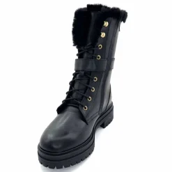 Neige|Montagne<gemilli sarl - hooper Mi-Bottes Fourrées Hooper Shoes Lazlo Cuir Noir