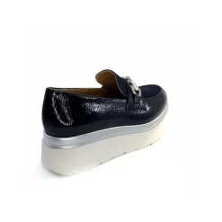 Décontracté|Mocassins<Ivoire0130a Mocassins à Plateforme Ivoire 2C5154 Vernis Bleu Marine