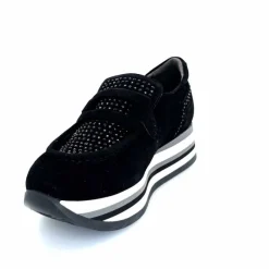 Sport Chic|Mocassins<Softwaves Mocassins à Plateforme 7.78.78 012 Daim Noir