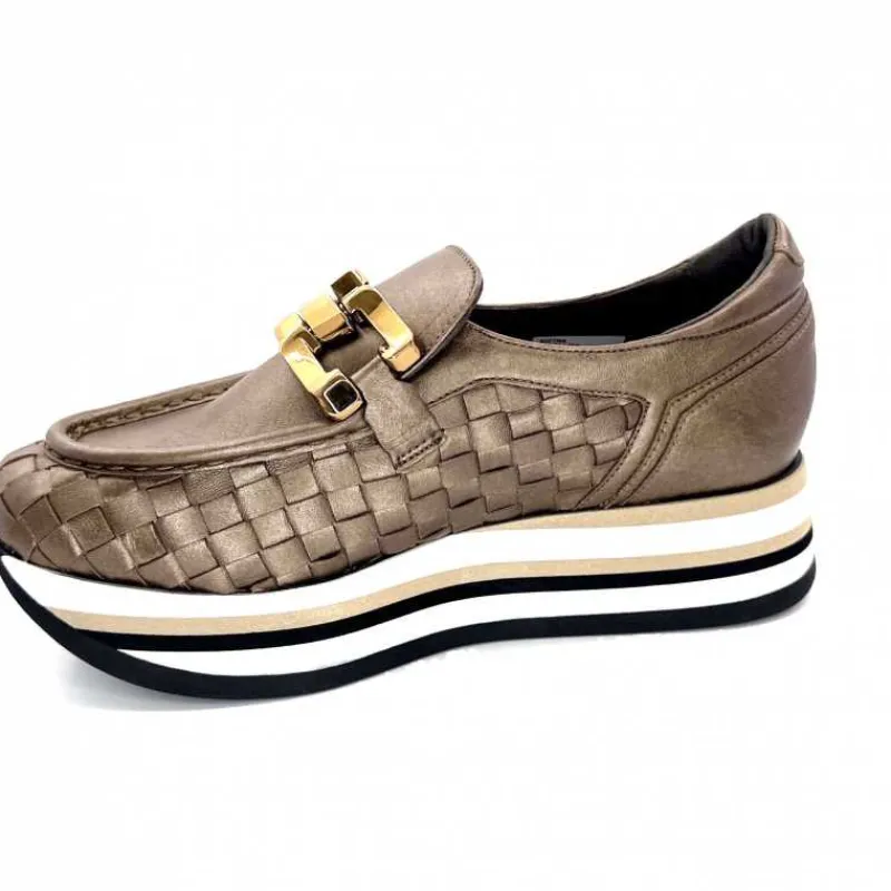 Sport Chic|Mocassins<Softwaves Mocassins à Plateforme 7.78.73 Cuir Bronze