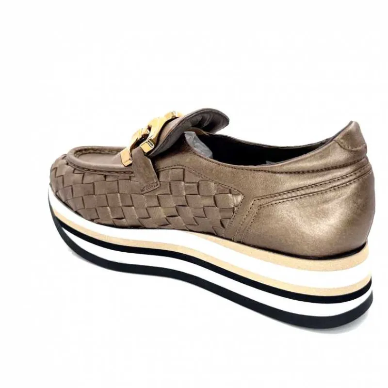 Sport Chic|Mocassins<Softwaves Mocassins à Plateforme 7.78.73 Cuir Bronze