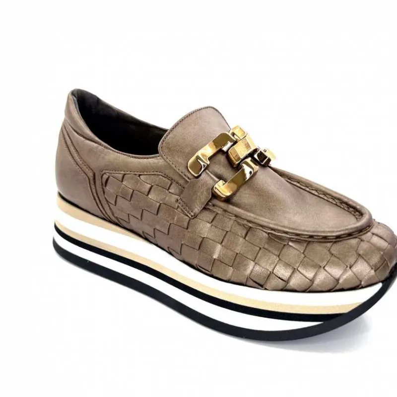 Sport Chic|Mocassins<Softwaves Mocassins à Plateforme 7.78.73 Cuir Bronze