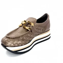 Sport Chic|Mocassins<Softwaves Mocassins à Plateforme 7.78.73 Cuir Bronze