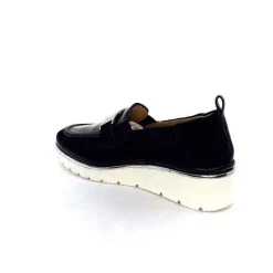 Décontracté|Compensées & Plateformes<XSA Mocassins à Plateforme 9977 Cuir Vernis Daim Bleu