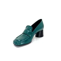 Fantaisie|Mocassins<Halmanera Mocassins à Talon Dani 03 Cuir Vert