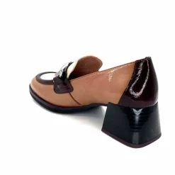 Elégant|Mocassins<Hispanitas Mocassins à Talon Chi 243550 Milan Cuir Vernis Almond Marron