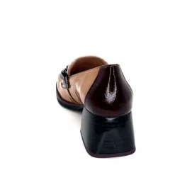 Elégant|Mocassins<Hispanitas Mocassins à Talon Chi 243550 Milan Cuir Vernis Almond Marron