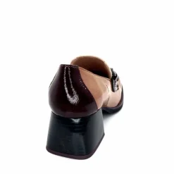 Elégant|Mocassins<Hispanitas Mocassins à Talon Chi 243550 Milan Cuir Vernis Almond Marron