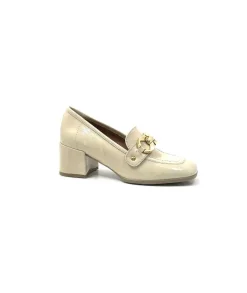 Basic|Mocassins<Ivoire0351a Mocassins à Talon Ivoire 9575845 Cuir Vernis Beige