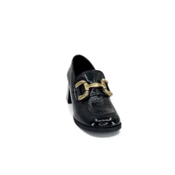 Masculin|Elégant<We Do Mocassins à Talon Ivoire 11301a Cuir Vernis Noir