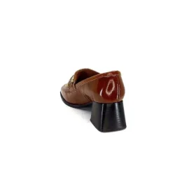 Masculin|Elégant<We Do Mocassins à Talon Ivoire 11301a Cuir Vernis Marron