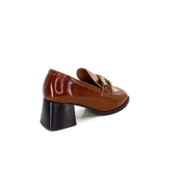Masculin|Elégant<We Do Mocassins à Talon Ivoire 11301a Cuir Vernis Marron