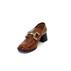 Masculin|Elégant<We Do Mocassins à Talon Ivoire 11301a Cuir Vernis Marron