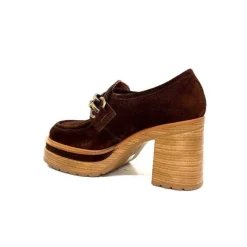Elégant|Mocassins<Pons Quintana Mocassins à Talon 10575 Daim Marron