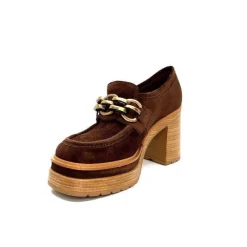 Elégant|Mocassins<Pons Quintana Mocassins à Talon 10575 Daim Marron