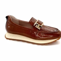 Sport Chic|Décontracté<Hispanitas Mocassins Baskets Hi 243621 Loira Cuir Vernis Cuero Marron