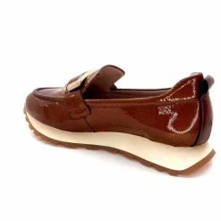 Sport Chic|Décontracté<Hispanitas Mocassins Baskets Hi 243621 Loira Cuir Vernis Cuero Marron