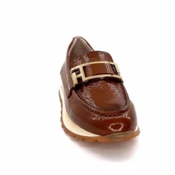 Sport Chic|Décontracté<Hispanitas Mocassins Baskets Hi 243621 Loira Cuir Vernis Cuero Marron